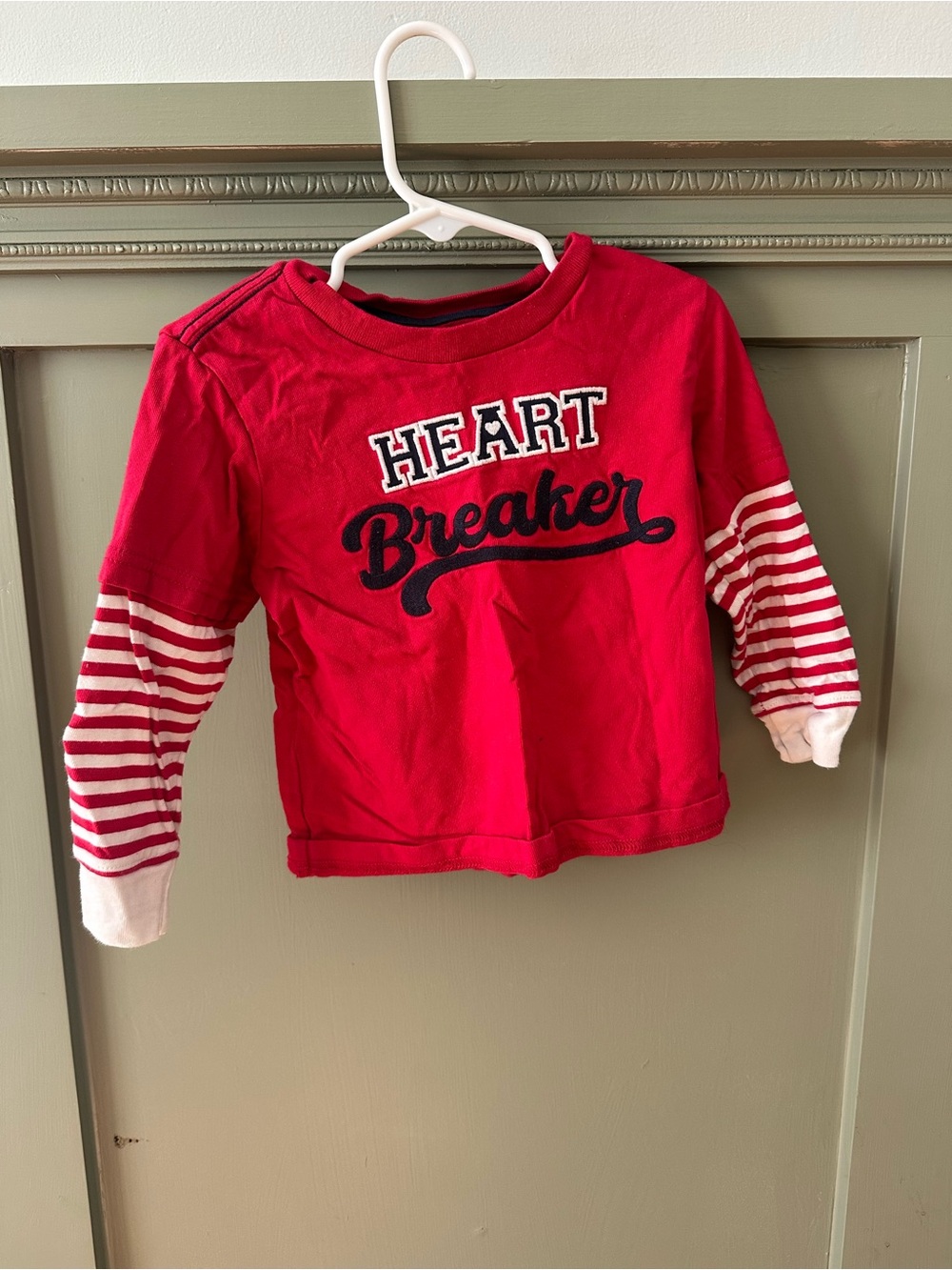 Gymboree Red 'Heart Breaker' Layered-Look Long Sleeve Tee